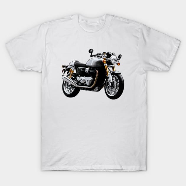 Thruxton 1200 Bike Illustration T-Shirt by KAM Std